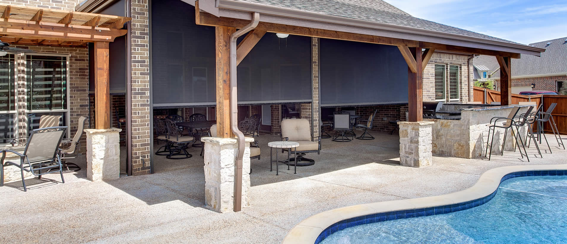 Patio shades and screens